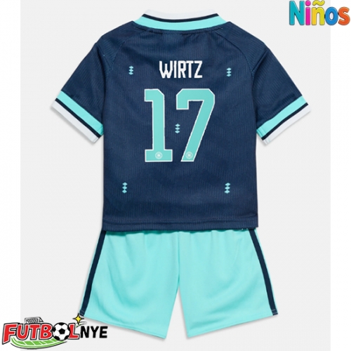 Camiseta Alemania Florian Wirtz #17 Visitante Equipación para niños Mundial 2026 manga corta (+ pantalones cortos)